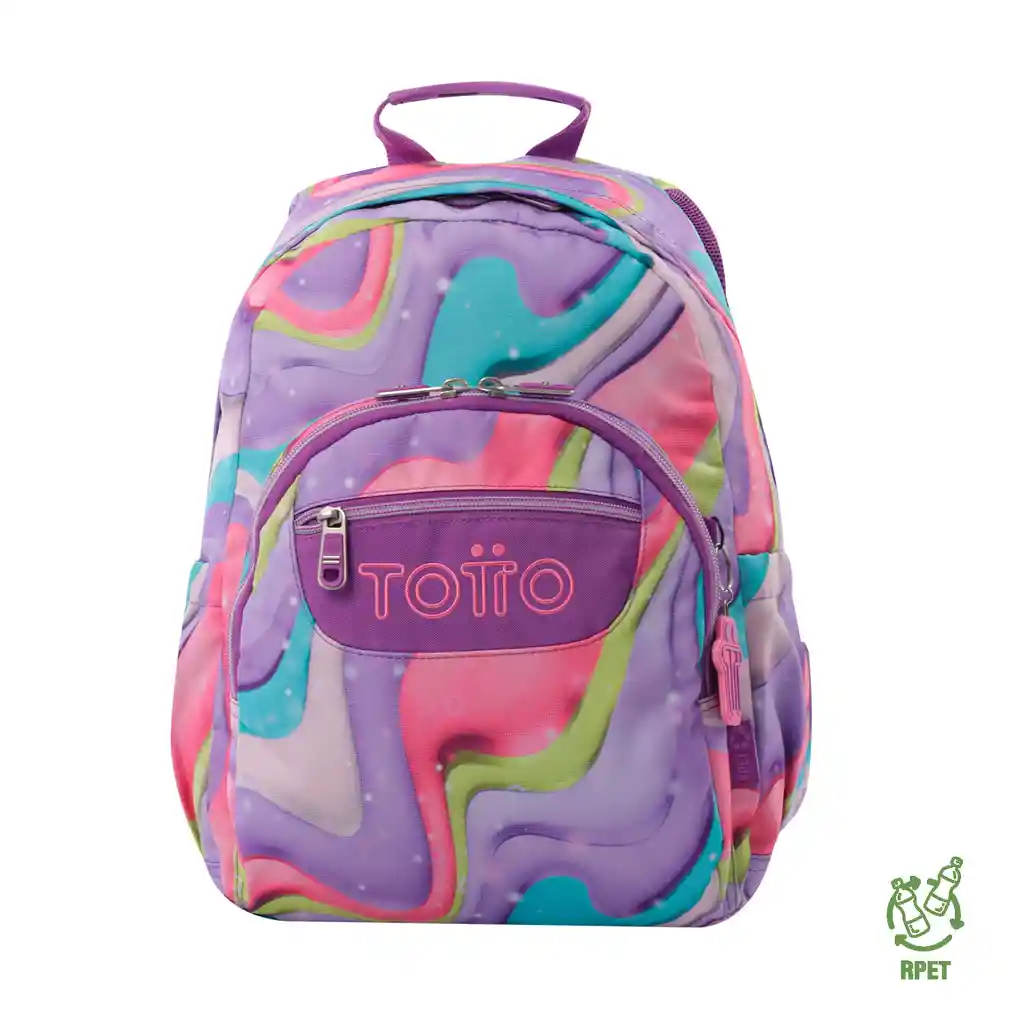 Morral Juvenil Porta Pc 13" Gommas Morado