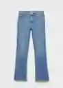 Jean Elle Tejano Medio Talla 36 Mujer Mango