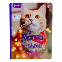 Cuaderno Cats Cuadriculado 100 Hojas Cosido Norma