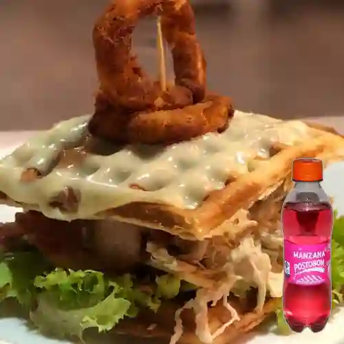 Combo Waffle de Pollo + Gaseosa 250 ml