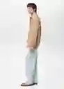 Sobrecamisa Jay Beige Talla XS Hombre Mango