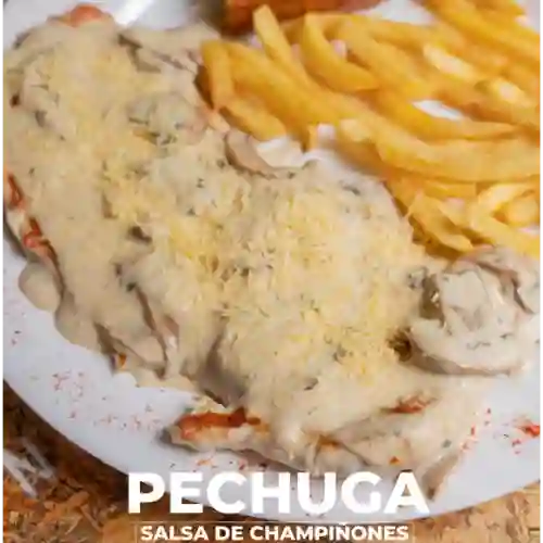 Pechuga en Champiñon