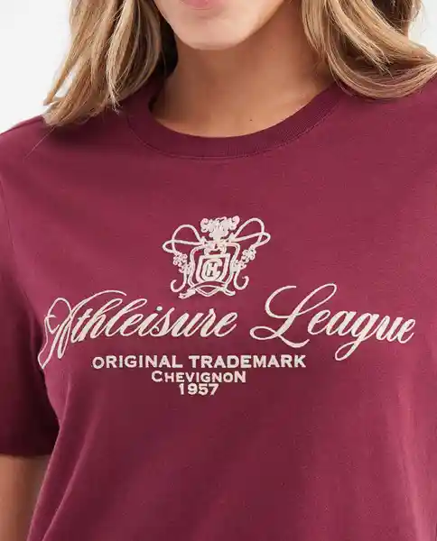 Camiseta Athleisure League Graphic Rojo Talla XS Chevignon
