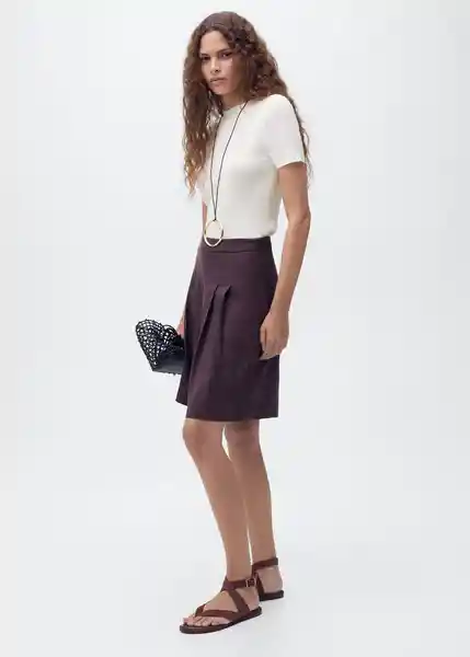 Jersey Camel Blanco Talla S Mujer Mango