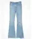 Jean Flare Mujer Azul Claro Talla 6 REGULAR American Eagle