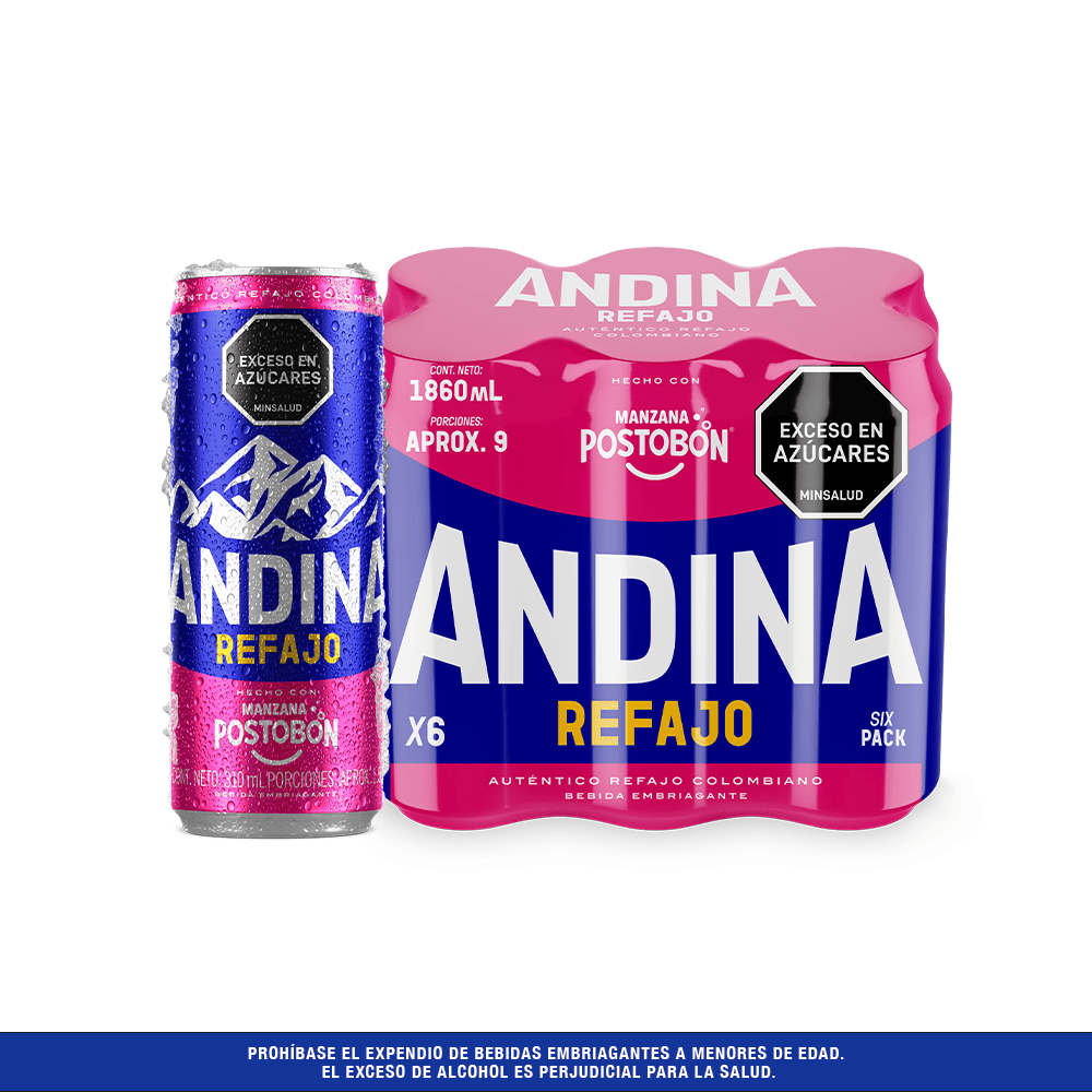 Andina Refajo con Manzana 310Ml x 6Und
