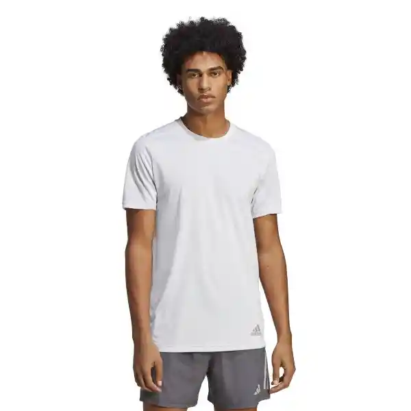 Adidas Camiseta Run It Tee M Para Hombre Blanco Talla S