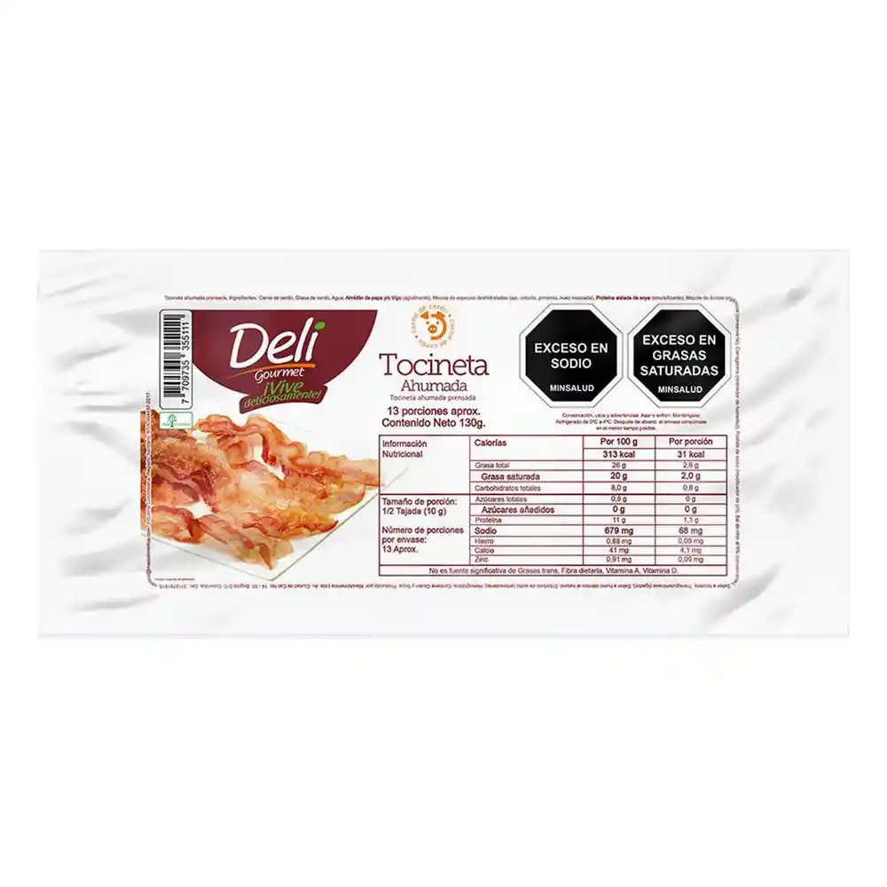Tocineta Ahumada Deli Gourmet
