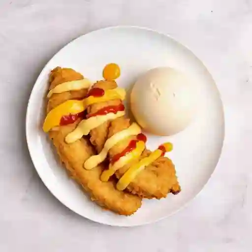 Banana tempura