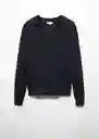 Buzo Buzo Jersey Cottonp Navy Talla M Hombre Mango