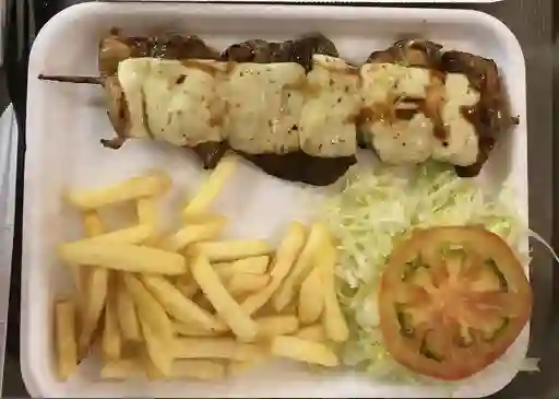 Chuzo de Pollo Gratinado