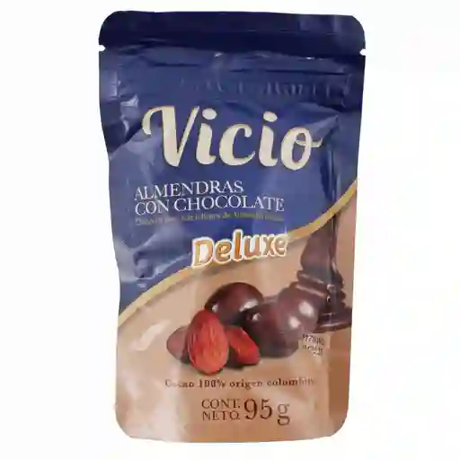 Almendras Vicio Cubiertas Con Chocolate 100% Cacao
