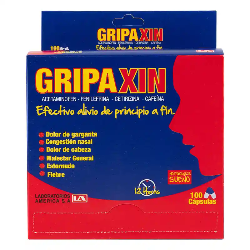 Gripaxin (500 mg/ 10 mg/ 5 mg/ 30 mg)