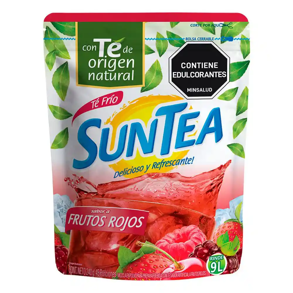 Mezcla Polvo Bebida Frutos Rojos Suntea