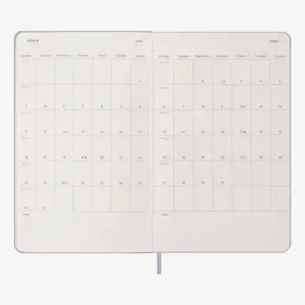 Moleskine Agenda Diaria Lila Grande Hc 2026