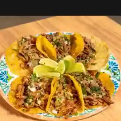 Tacos de pollo por6