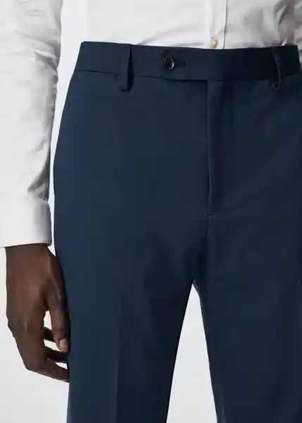 Pantalón Brasilia Navy Talla 48 Hombre Mango