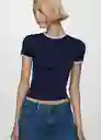 Camiseta Zanic Navy Talla S Mujer Mango