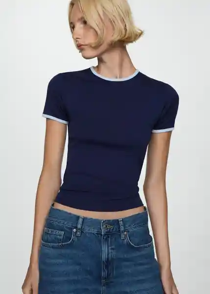 Camiseta Zanic Navy Talla S Mujer Mango