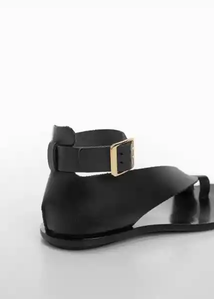 Sandalias Vbflat Negro Talla 36 Mujer Mango