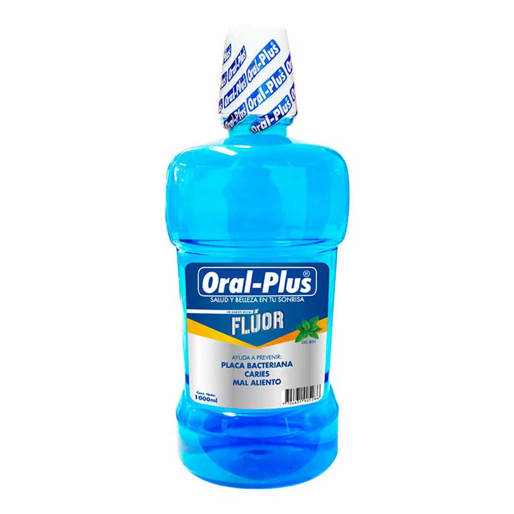 Oral Plus Enjuague Bucal con Flúor 1000 ml