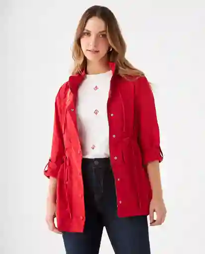 Chaqueta Gobelino Rojo Oscuro Talla XS 629F008 Esprit