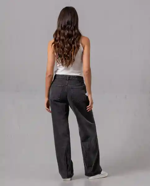 Jean Barril Mujer Negro Sombrio Ultraoscuro T 10 91813 Rifle