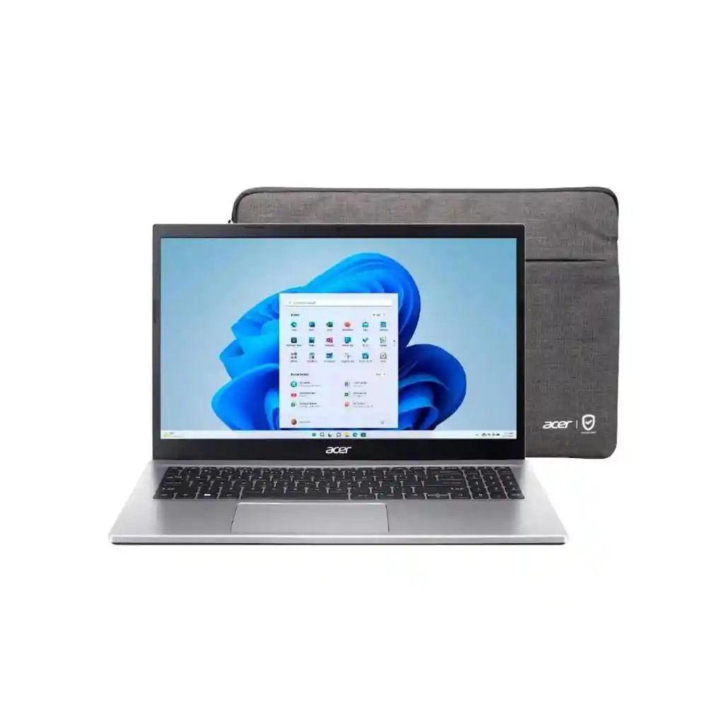 Portátil Acer A315 59 3342 Intel Core I3 8gb 256gb Ssd Windows 11 15.6 Pulgadas Plateado + Funda