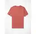 Camiseta Hombre Color Rosado Talla Medium American Eagle