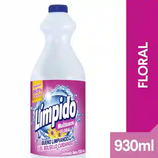 Blanqueador Multiusos Límpido Floral Botella 930 ml