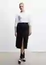 Camiseta Saco Blanco Talla XL Mujer Mango