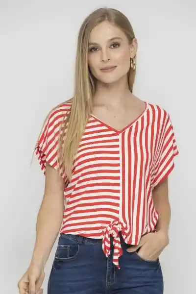 Camiseta Sofi Color Rojo Medio Talla XS Ragged