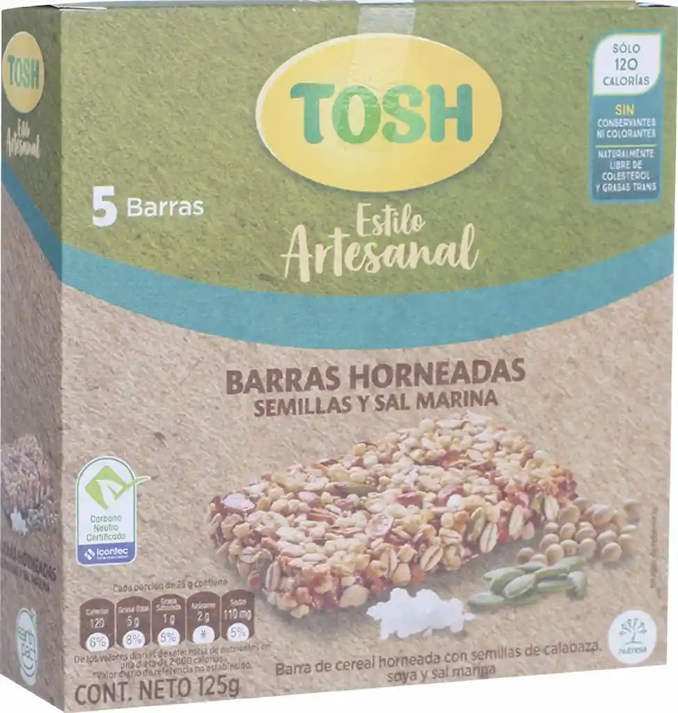 Tosh Barras Horneadas Semillas Y Salmarina