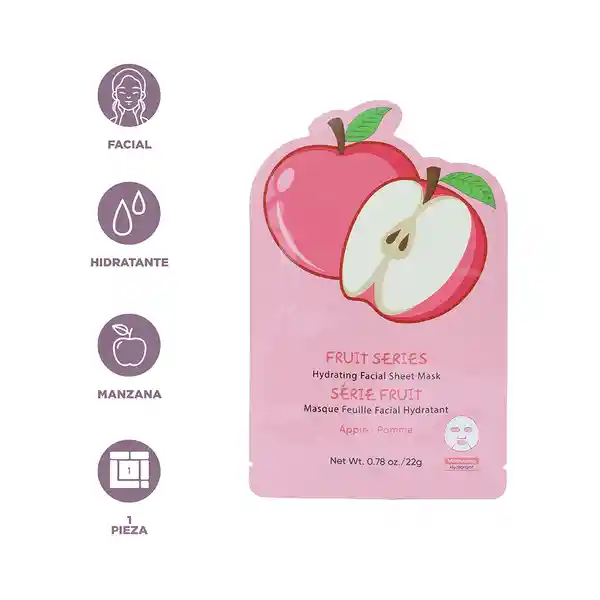 Mascarilla Facial Hidratante Fruit Series Manzana Miniso