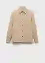 Sobrecamisa Jazz Beige Talla L Hombre Mango