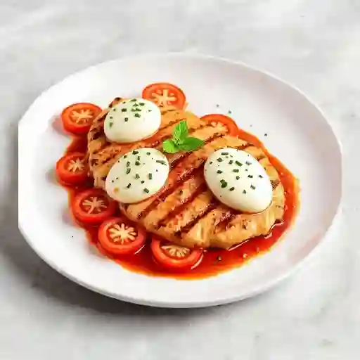 Churrasco de pollo a la capresa