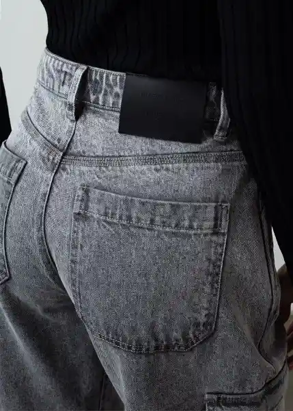 Jean Gaby Gris Husky Talla10 Mujer 491G373 Naf Naf