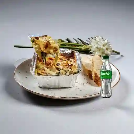 Lasagna Pollo,Champiñones&Espinaca +Sprite Org 400ml