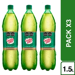 3 x Canada Dry Gaseosa