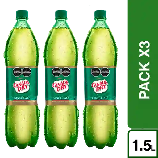 3 x Canada Dry Gaseosa