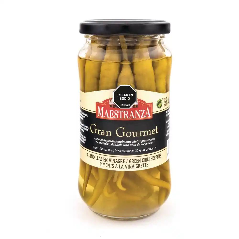Guindillas Maestranza Marca Exclusiva en Vinagre (345 Gr)