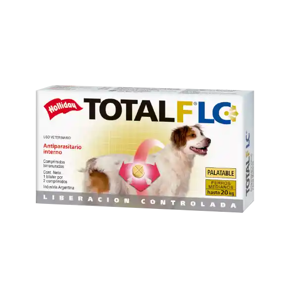 Total FLC Antiparasitario Interno para Perro Mediano hasta 20 kg