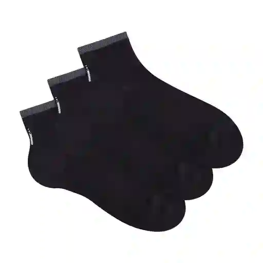 Medias Deportivas Corta Para Hombre Zihe X3 Punto Blanco