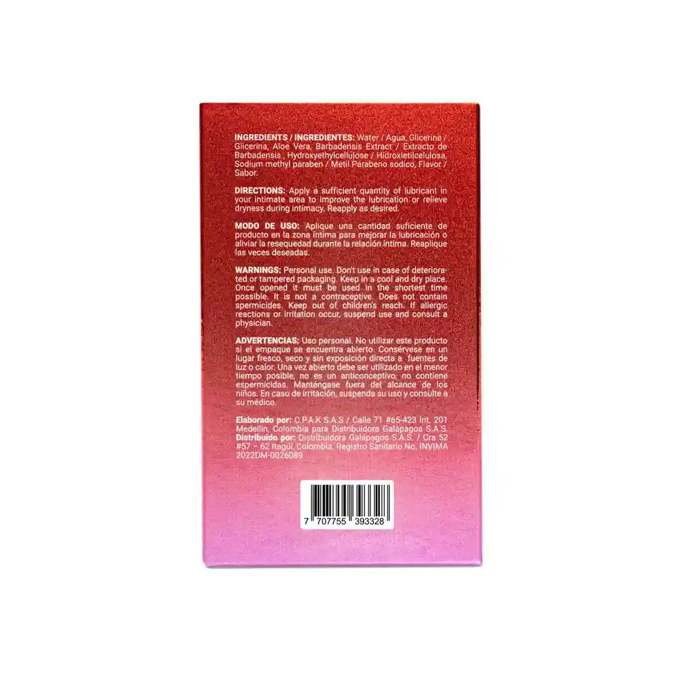 Lubricante Fresa Bombom Ex Elixir Xtreme Pleasure