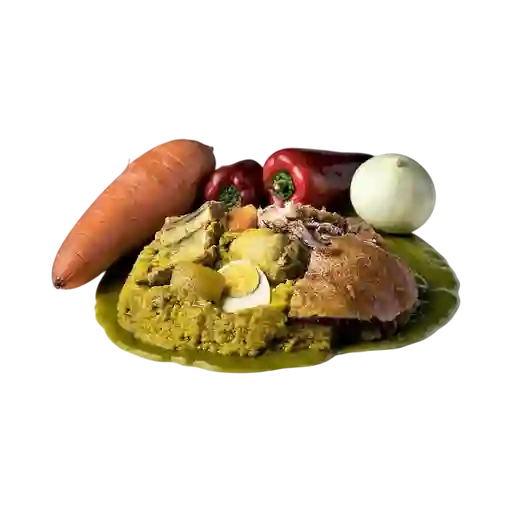 Tamal con Lechona