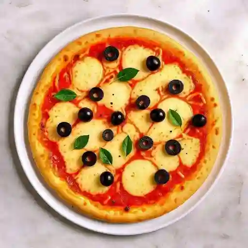 Pizza Mediana de Queso y Aceitunas