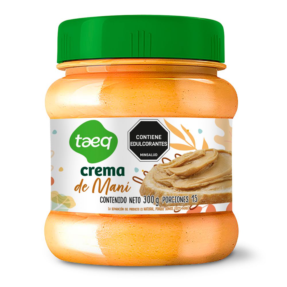 Taeq Crema de Maní con Stevia 300 g