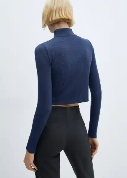 Cárdigan Loreto Azul Talla S Mujer Mango