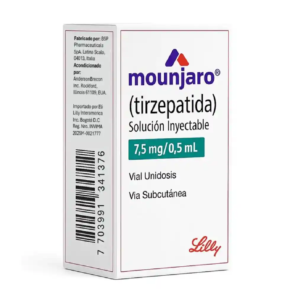 Mounjaro Tirzepatida 7.5 Mg/0. X 1 Vial