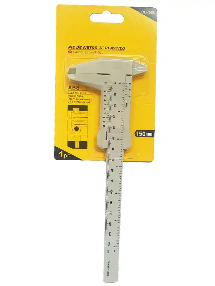 Ulustools Pie de Metro Calibrador Plastico 6"